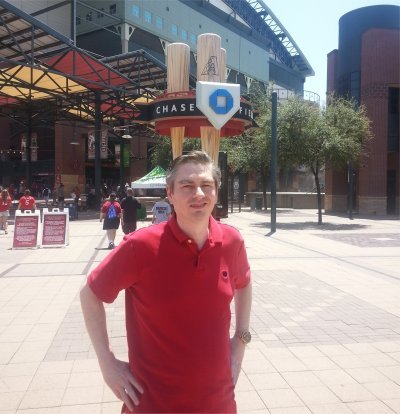 Me at Chase Field in Phoenix.