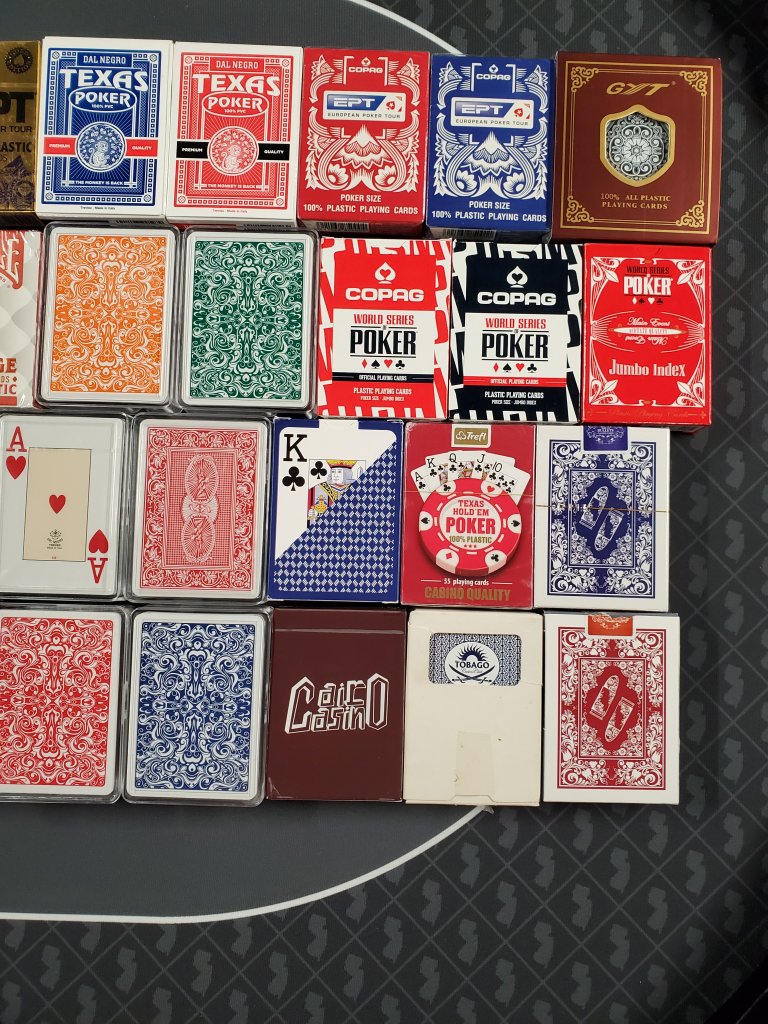 More individual poker size decks