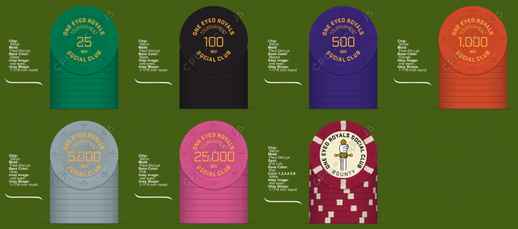 One Eyed Royals Tournament Set