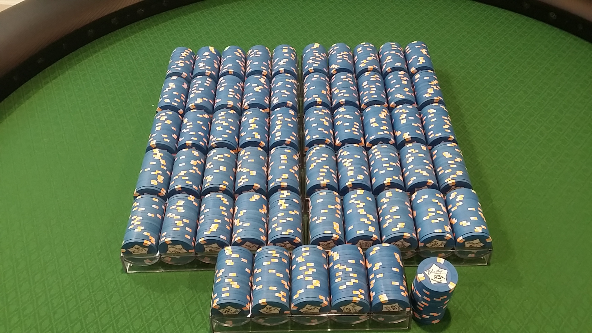 Paulson Blue Chip Casino 25 cent chips