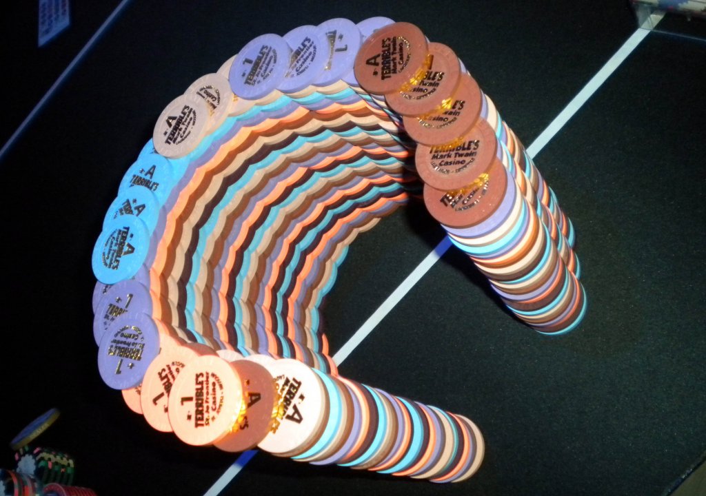 Paulson Terribles Casino Roulette chips ~ Horseshoe build