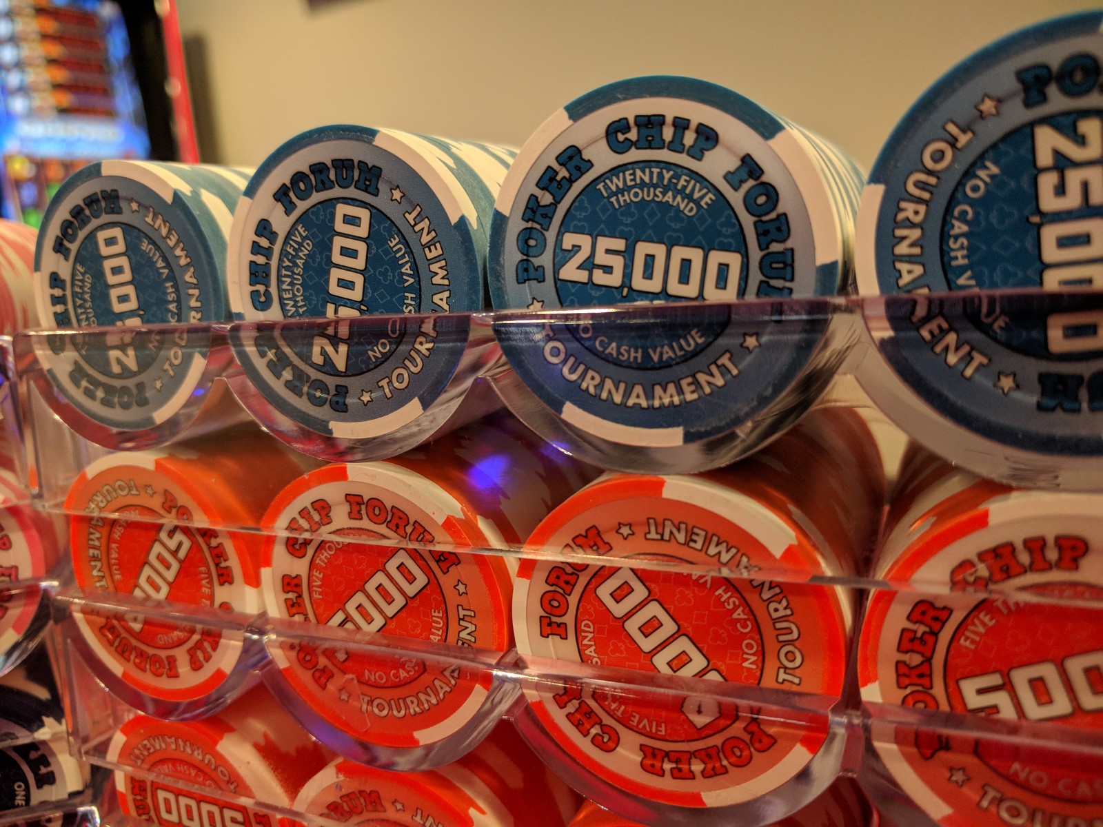 PCF Promo Chips - 25Ks racked