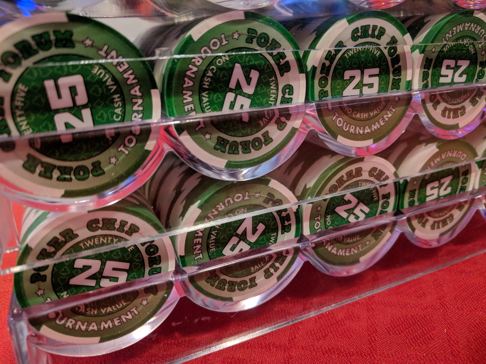 PCF Promo Chips - 25s racked