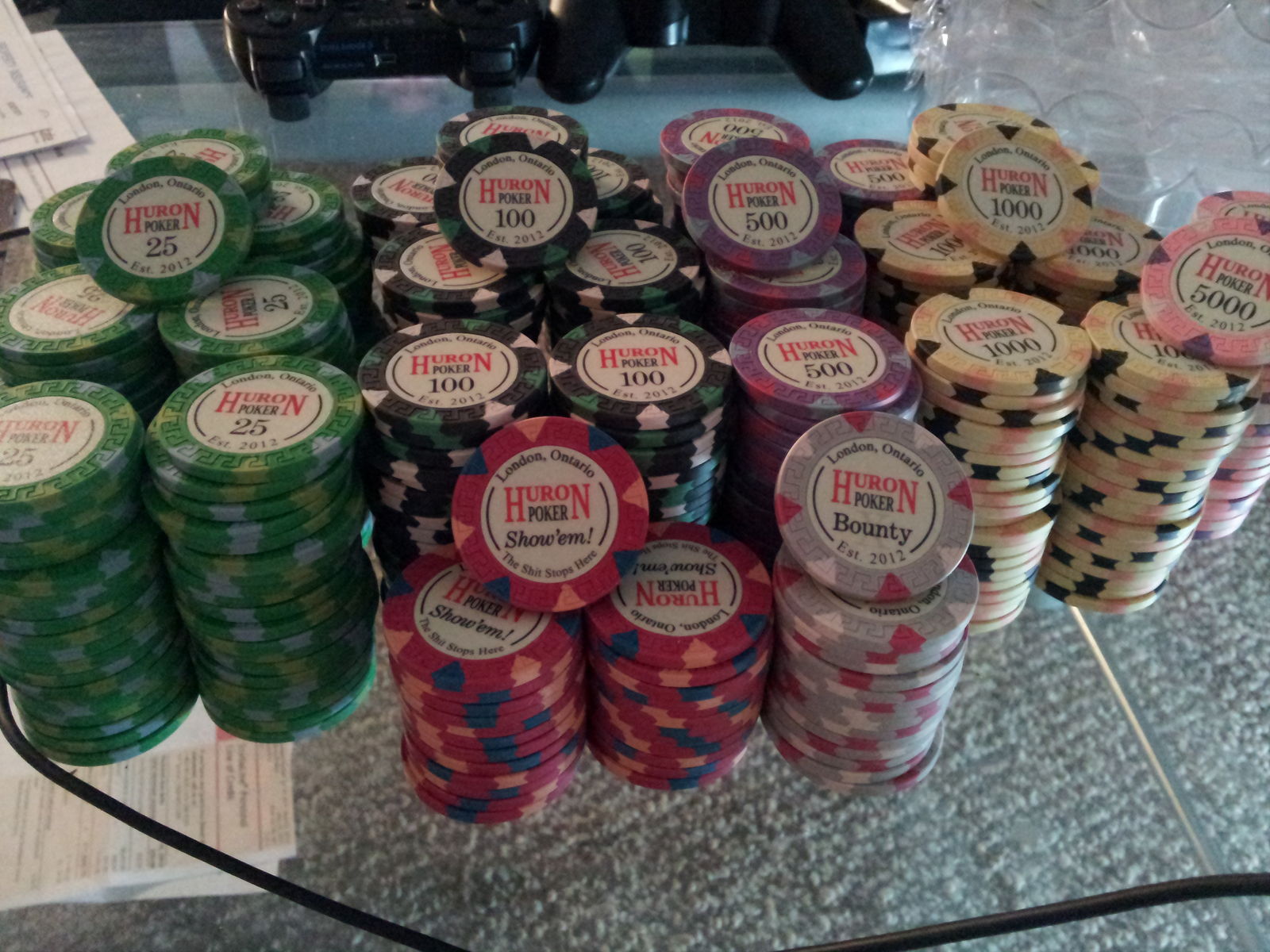 PGI custom Huron Poker Tourney set