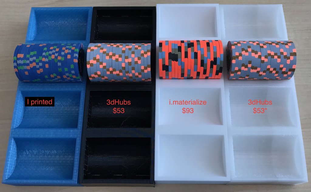 printed 43mm tray comparison (1 of 6)