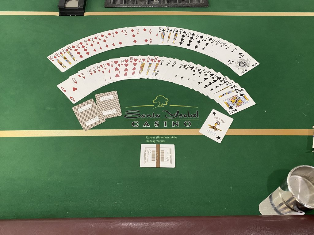 Santa Ysabel Poker Table and Cards.JPG
