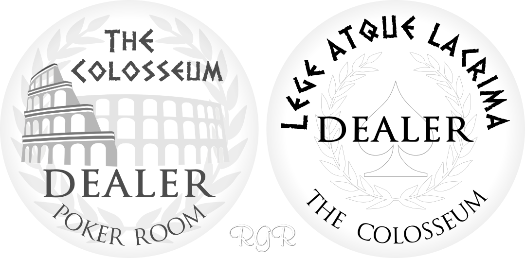 The Colosseum Poker Room - Dealer Button