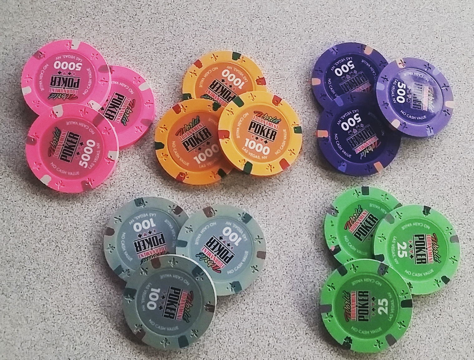 WSOP Tribute Poker Chips - WTOP chips