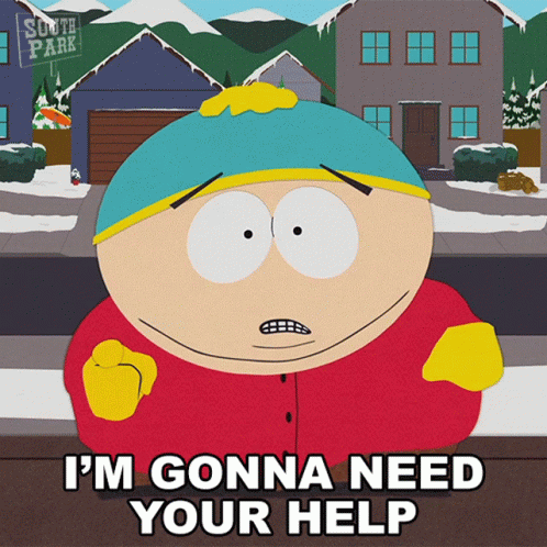 Eric Cartman Need Help GIF