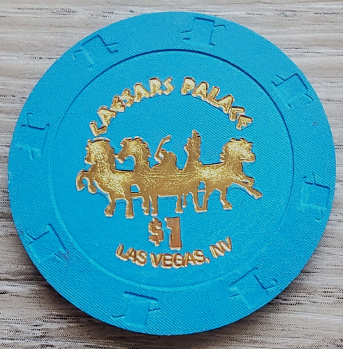 $1 Las Vegas Caesars Palace Hot Stamp Casino Chip - Uncirculated