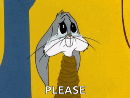 Bugs Bunny Saying Please GIF