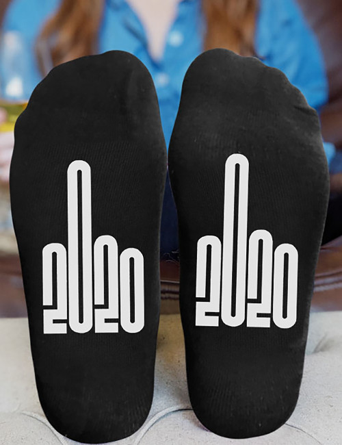 2020 Graphic Unisex Crew Socks