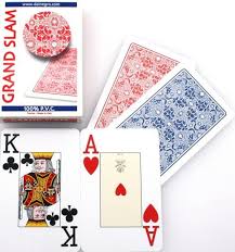 Grand Slam 100% Plastic, Bridge Size Classic Games Playing-Cards ...