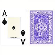 Plastic Poker Cards Piatnik Jumbo Index Blue - Pokerstore.nl
