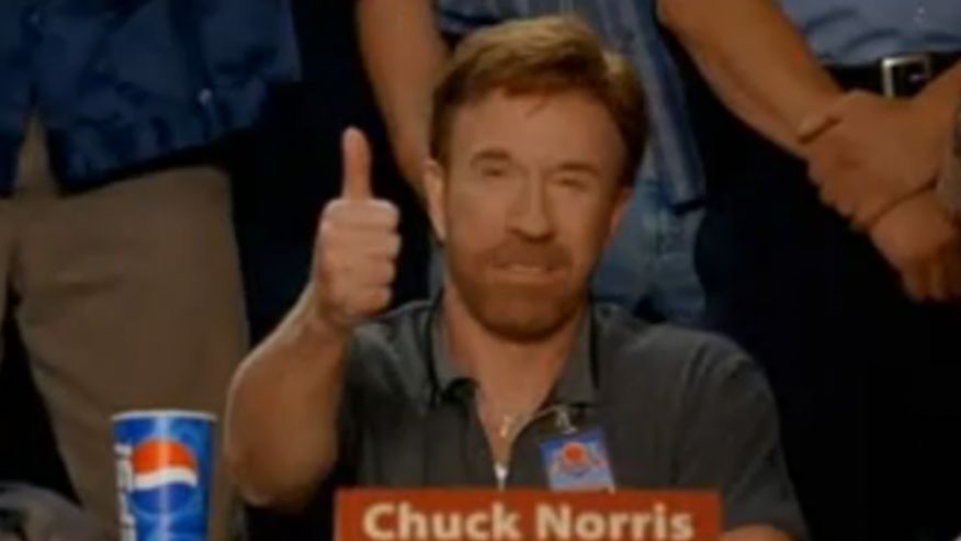 Chuck Norris thumbs up | Chuck norris, Norris, Peace gesture