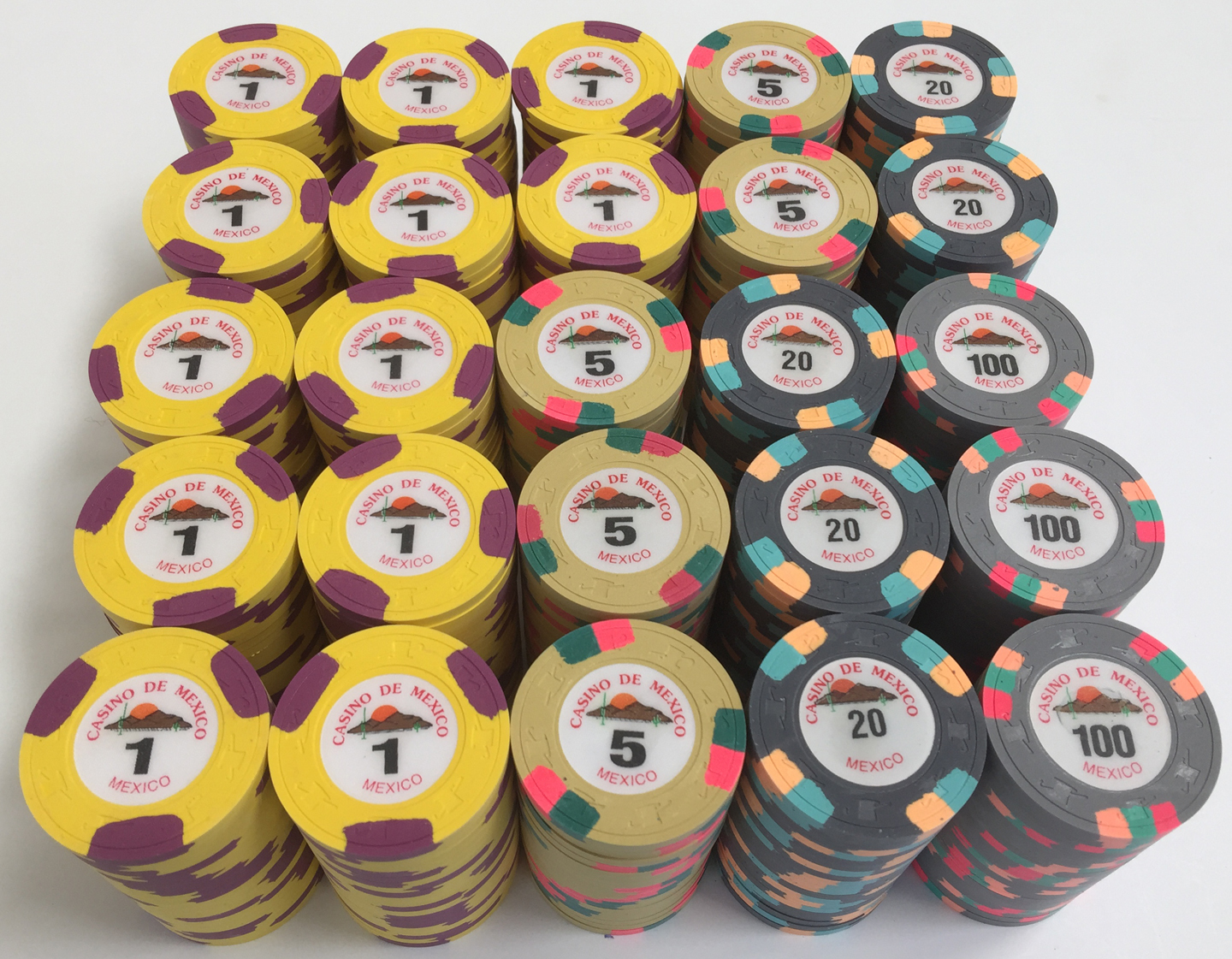 300 Casino De Mexico Paulson Poker Chips - Apache Poker Chips