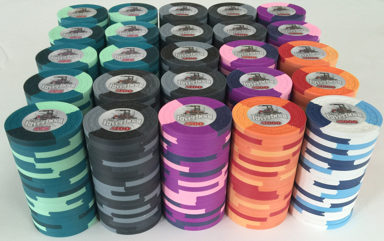 500 The Riverboat Poker Chips - Apache Poker Chips