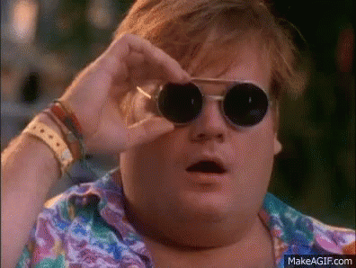 Image result for taking sunglasses off chris farley